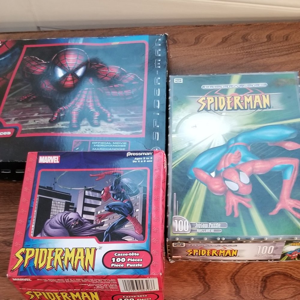 Set of Spiderman Puzzles